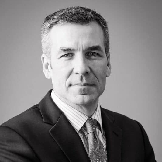 Brian Cincera headshot photo black and white
