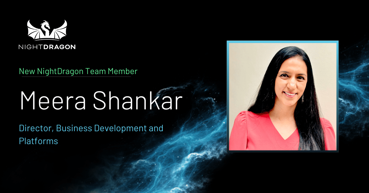 new Night Dragon team member - Meera Shankar headshot photo