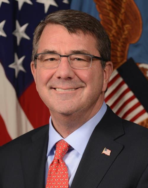 Secretary of Defense Ash Carter headshot