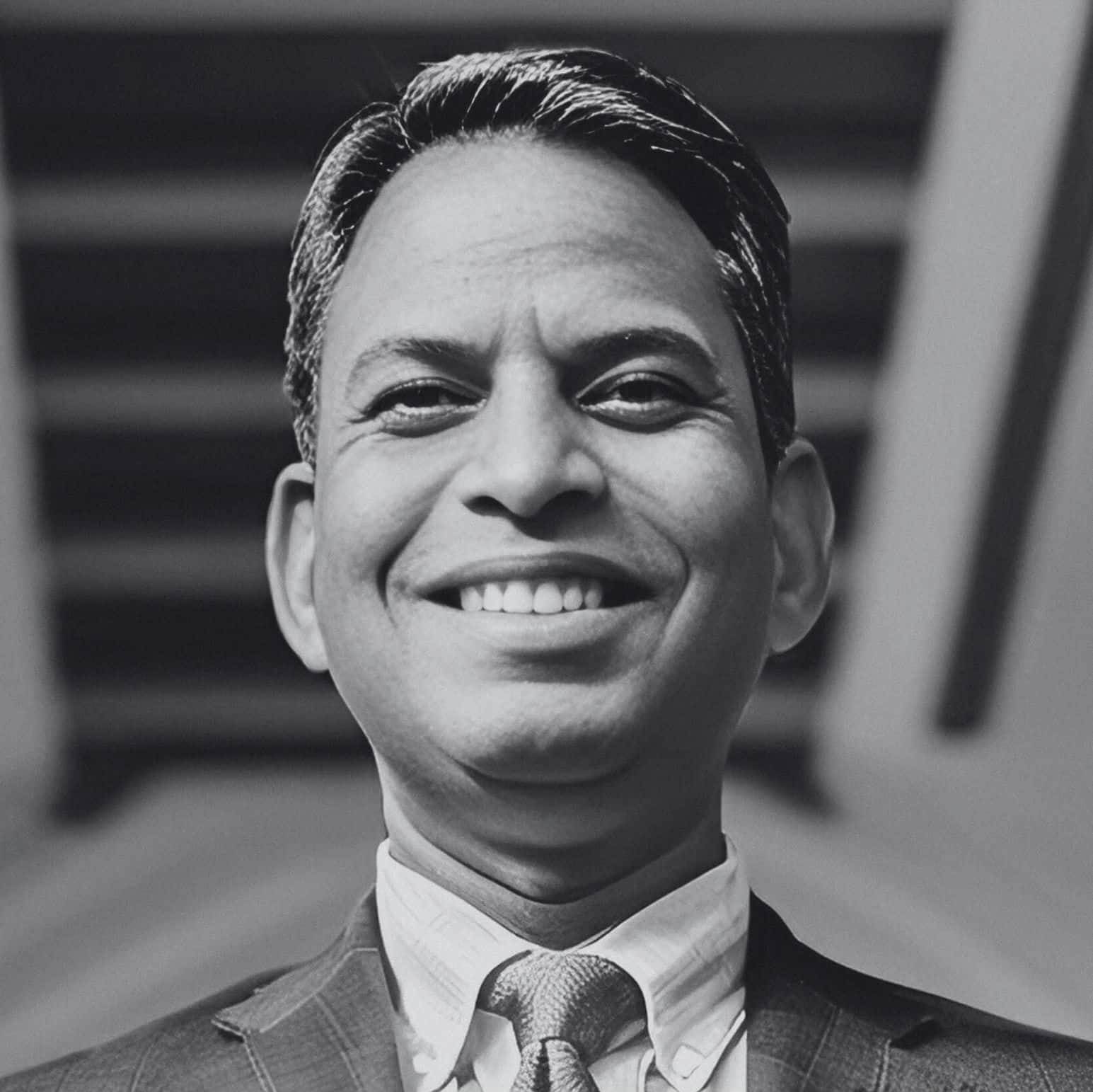 Rishi Tripathi Headshot Photo black and white