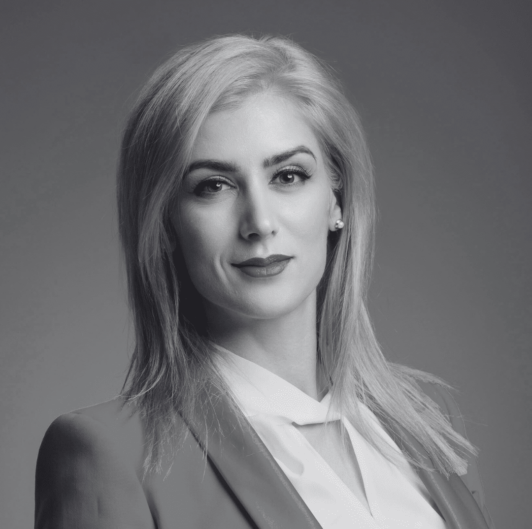 Dr. Bilyana headshot photo black and white